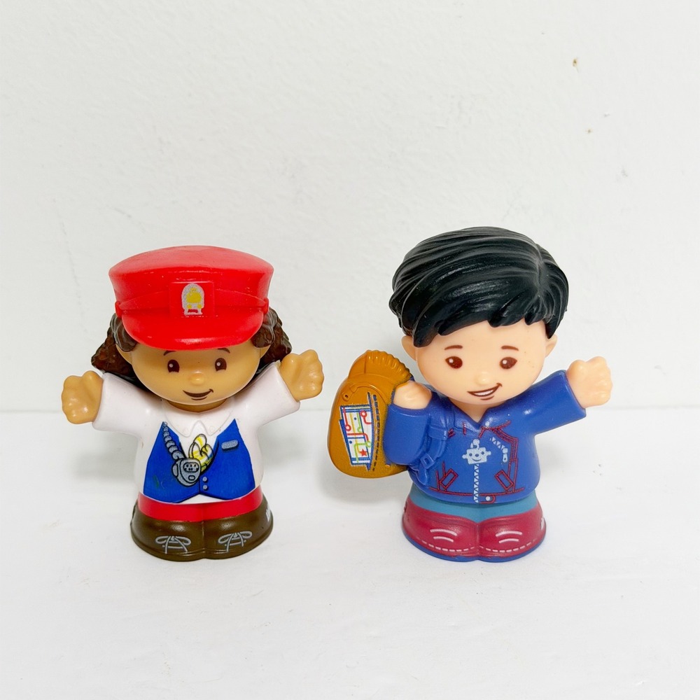 Fisher Price Little People Friendly Passenger Train Figures Conductor Boy Lot